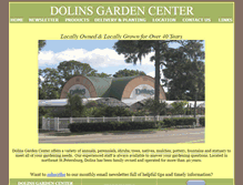 Tablet Screenshot of dolinsgardencenter.com